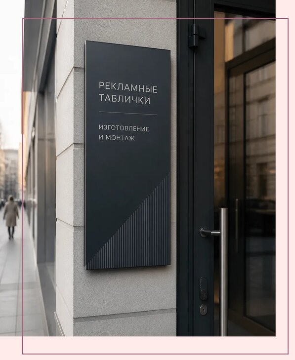 Рекламные таблички в Набережных Челнах по цене от 4571 р. | Аванза-Нбр