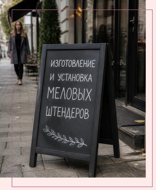 Меловые штендеры в Набережных Челнах по цене от 6603 р. | Аванза-Нбр